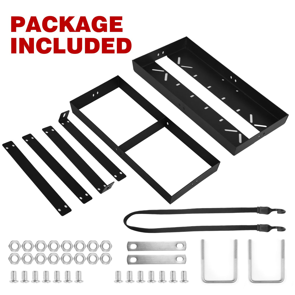 Gas Can Holder with Straps, Fits Two 5 Gallon Gas Can D944
