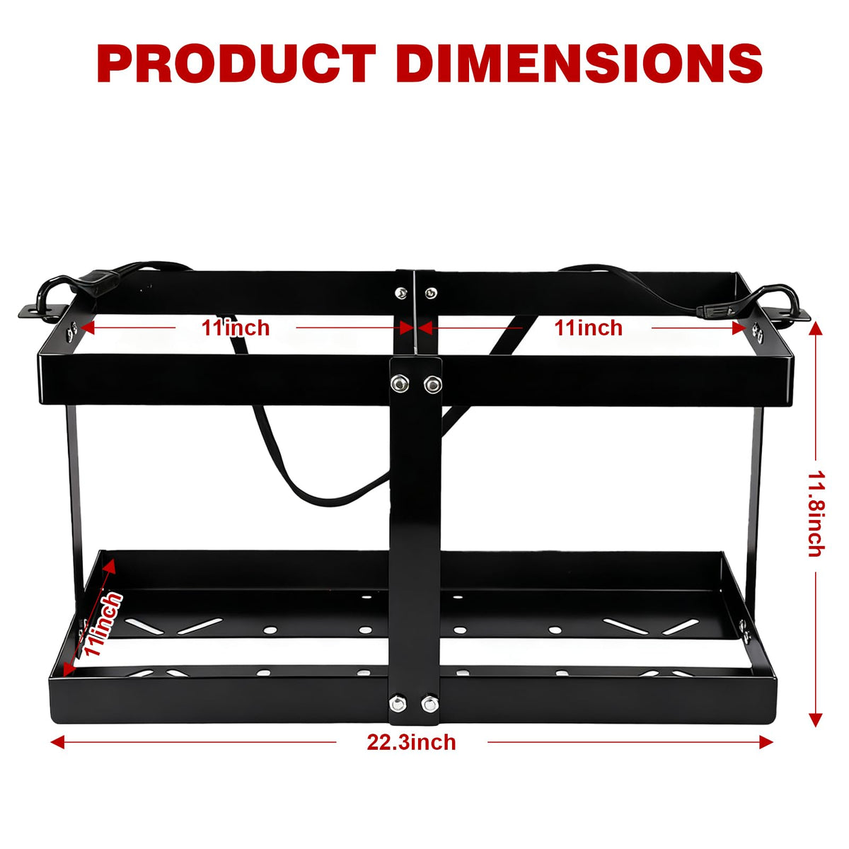Gas Can Holder with Straps, Fits Two 5 Gallon Gas Can D944