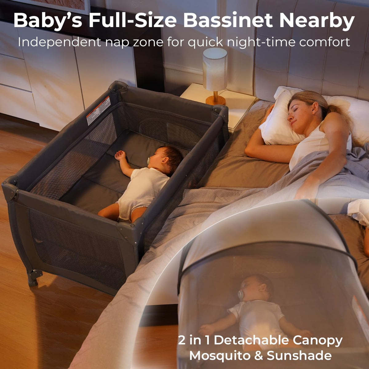 Portable Baby Playpen with Bassinet K2285