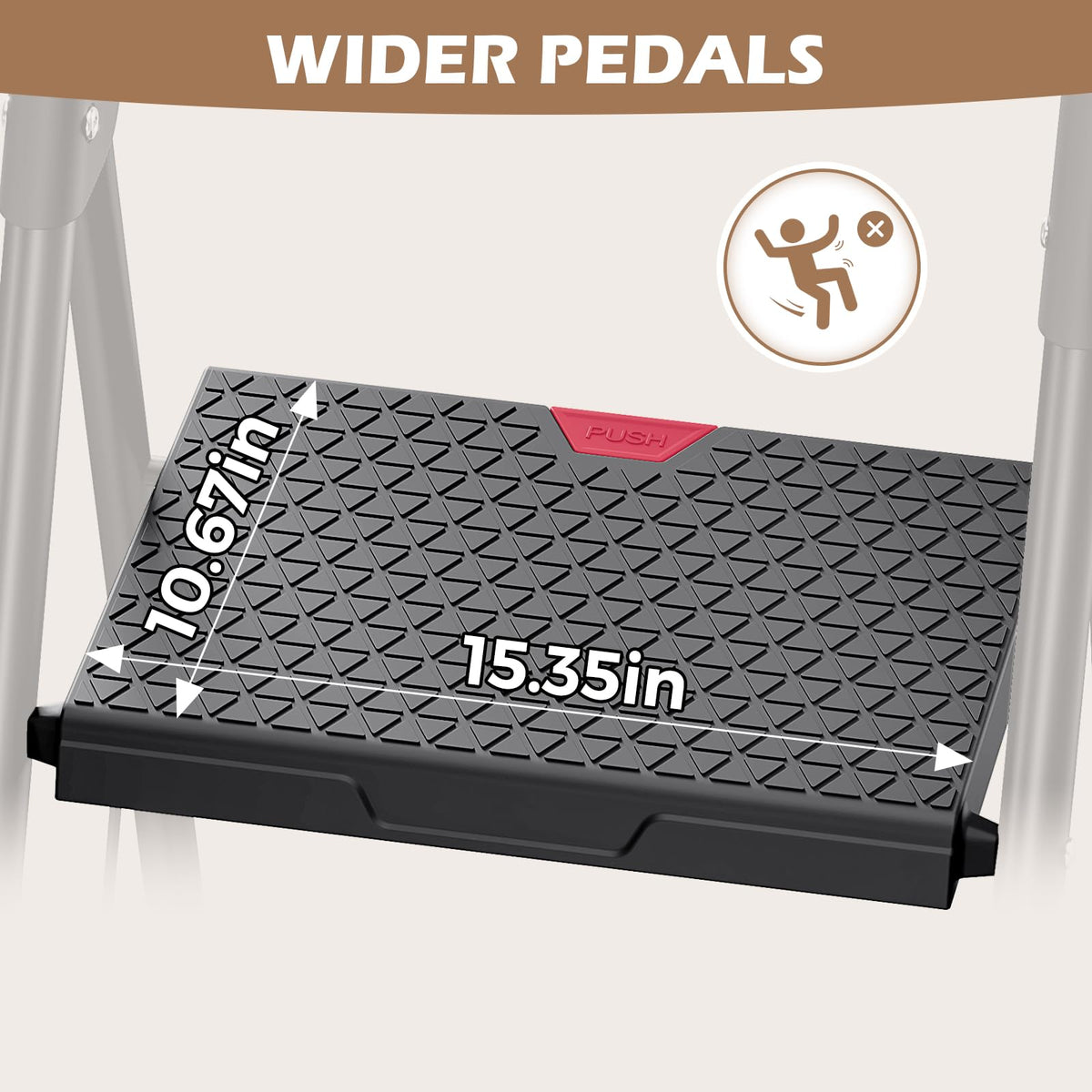 2-Step Folding Steel Step Stool with Handrail N1289