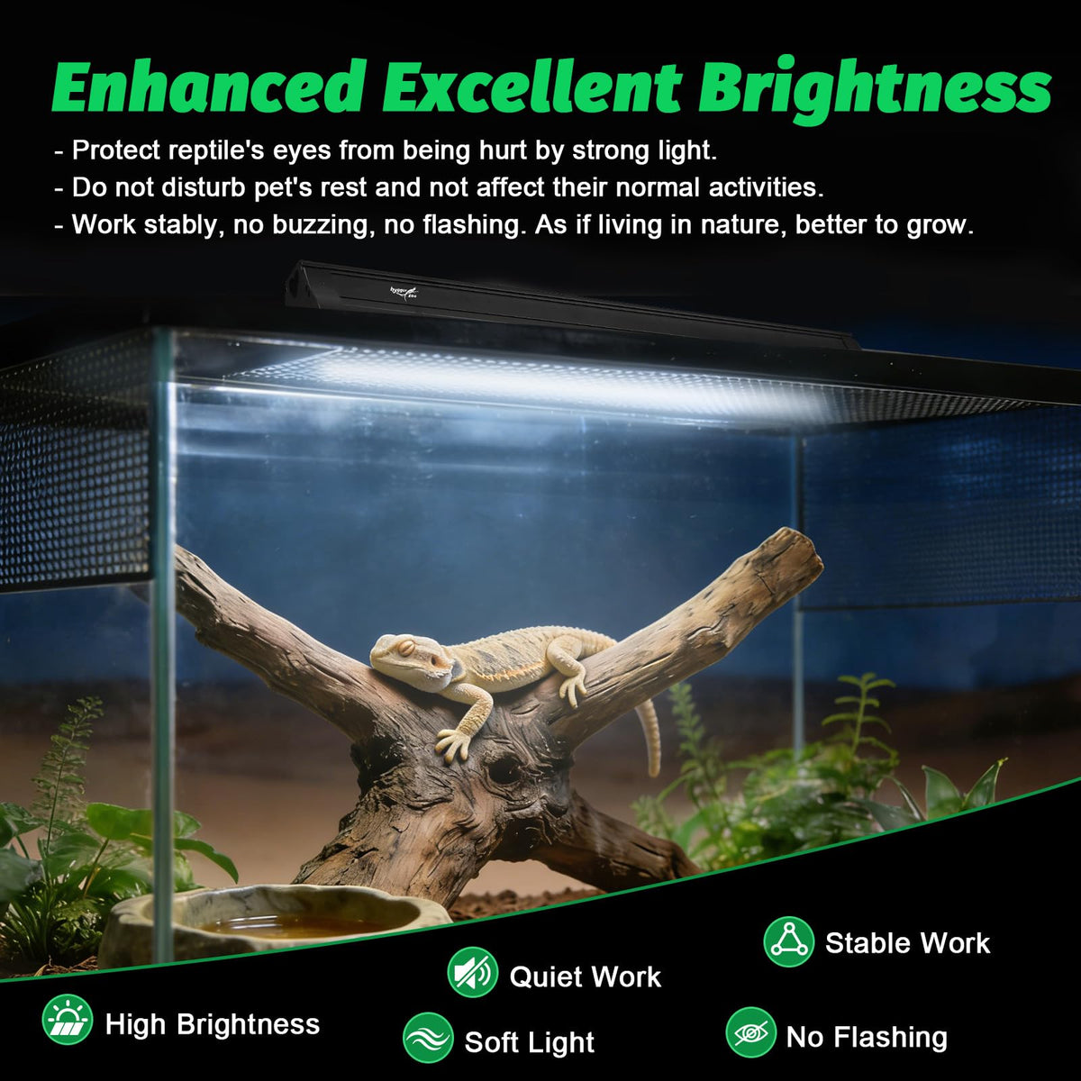 15W T8 UVB Reptile Light Fixture 18 Inch E678198