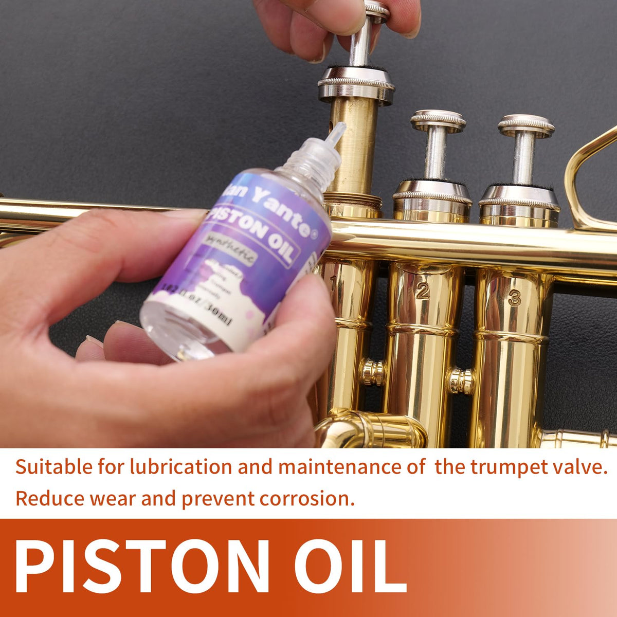 7-in-1 Trumpet Cleaning Kit with Valve Oil, Slide Grease & Snake Brush X4568