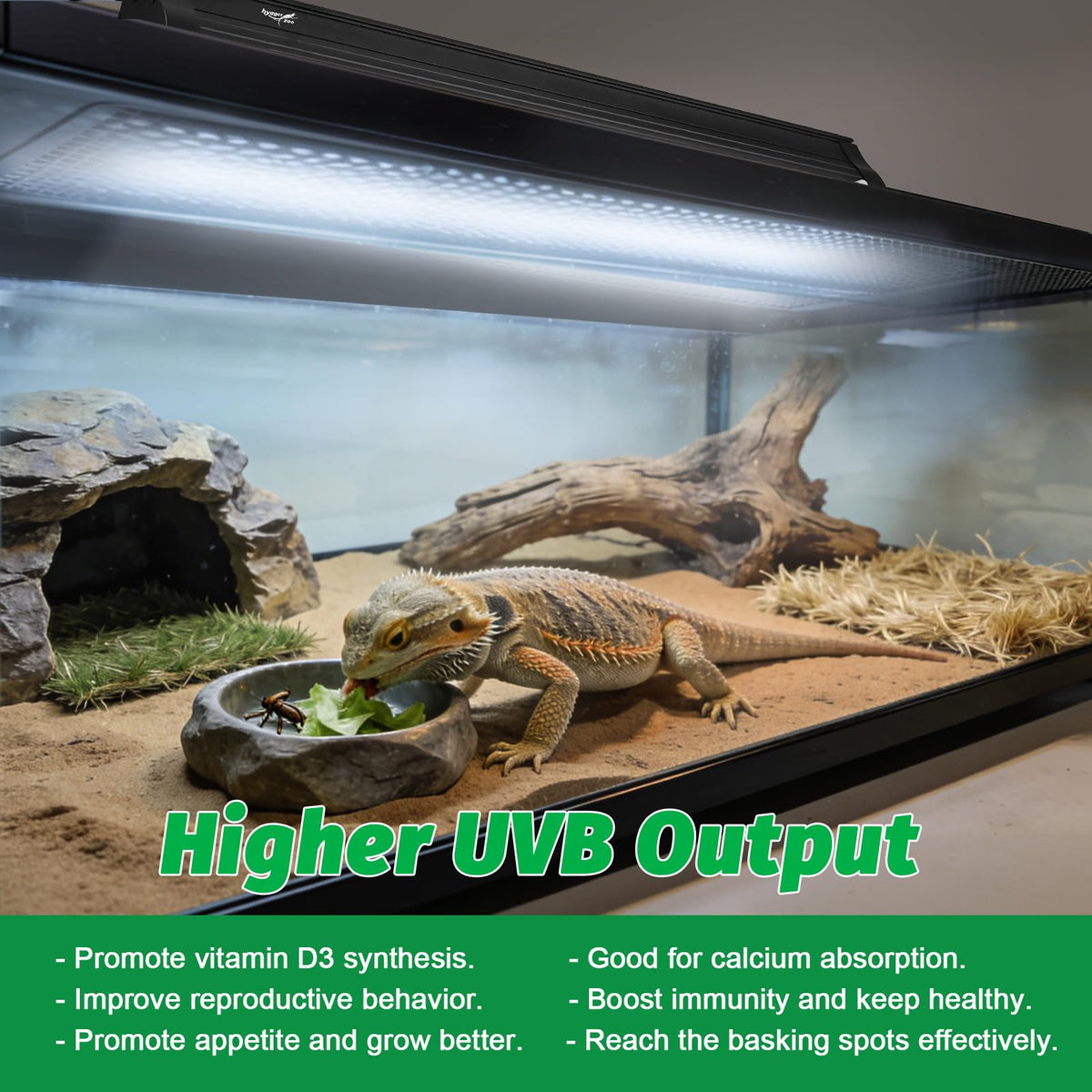 15W T8 UVB Reptile Light Fixture 18 Inch E678198