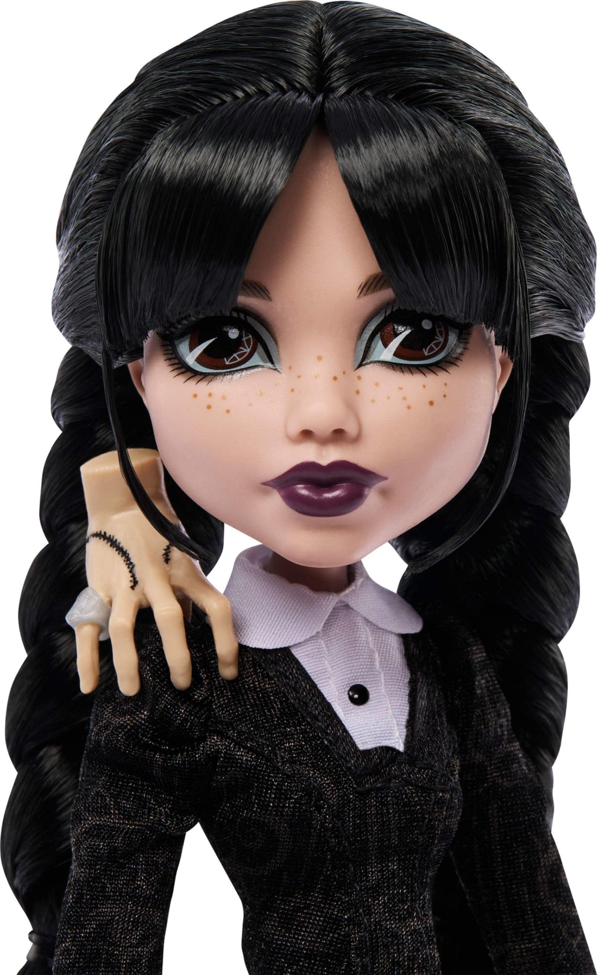 Black Dress Doll with Stockings and Accessories J79211