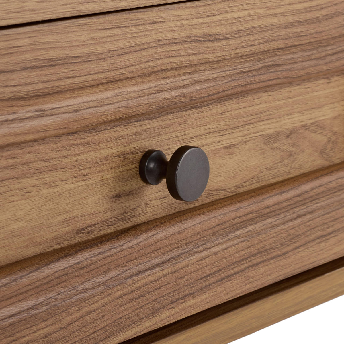 Oak 2-Drawer Console Table with Shelf Storage C16964